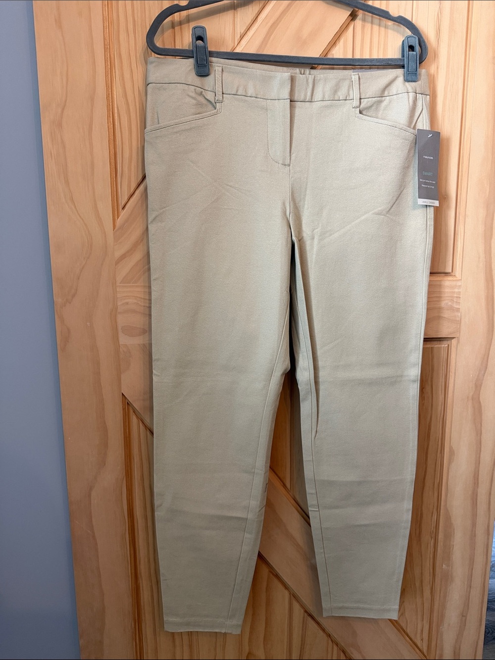 Maurices Women's Ankle Skinny Pants in Beige